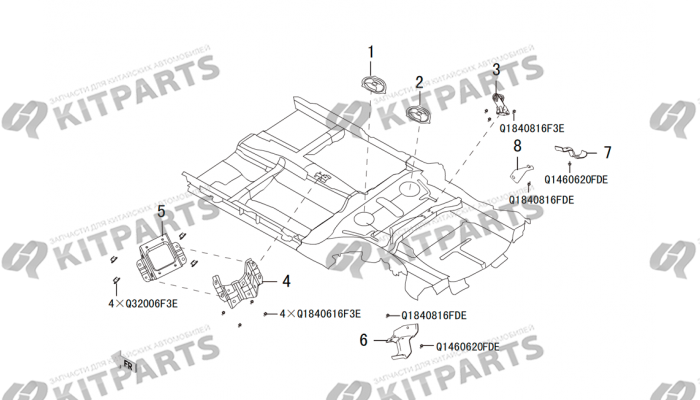 Части пола Haval H2